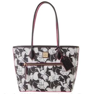 Disney Dooney & Bourke 2022 Dumbo Black White Tote Bag